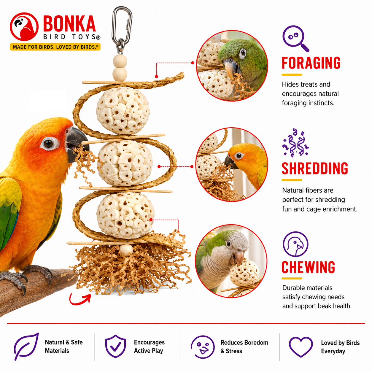 2552 Sola Chewballicious - Bonka Bird Toys