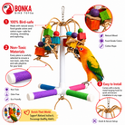 2597 Quad PVC Bird Perch - Bonka Bird Toys