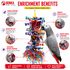 1042 Duo Foraging Heart - Bonka Bird Toys
