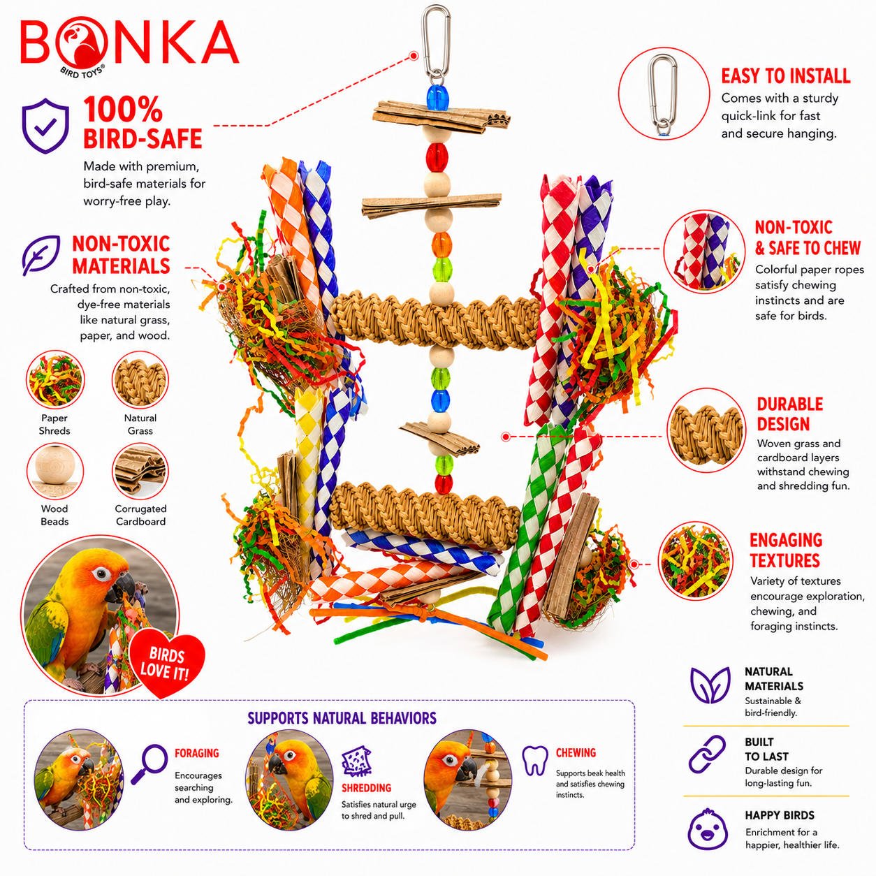 2677 Big Duo Helix - Bonka Bird Toys