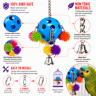 2304 Spikey Rainbow Pull - Bonka Bird Toys