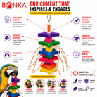 1510 Colored Colored Chunky Star - Bonka Bird Toys