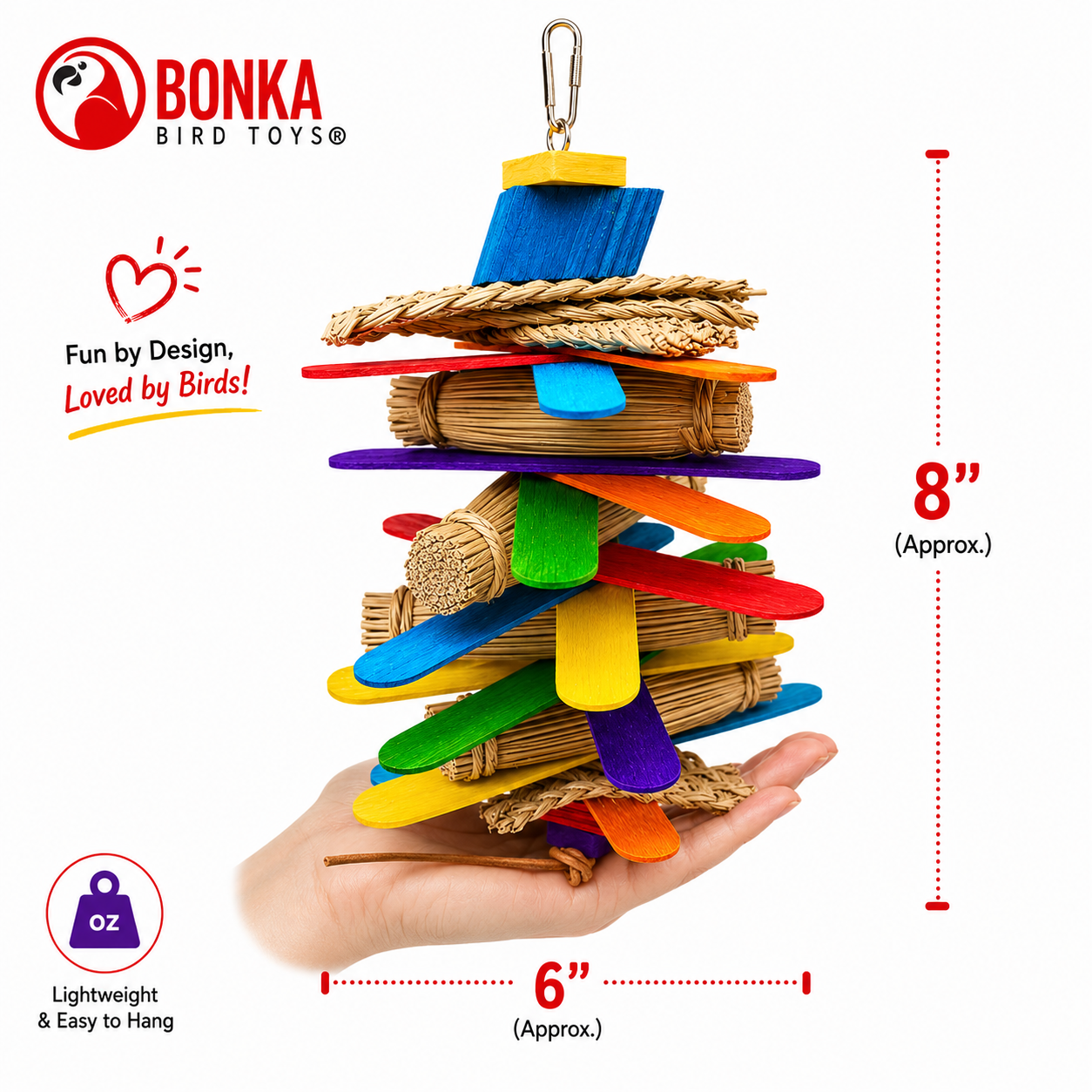 1921 Husky Fan - Bonka Bird Toys