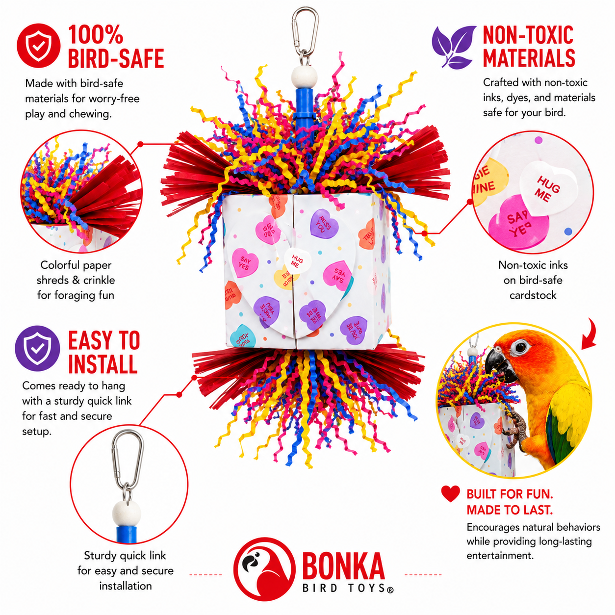 Heart Box - Bonka Bird Toys