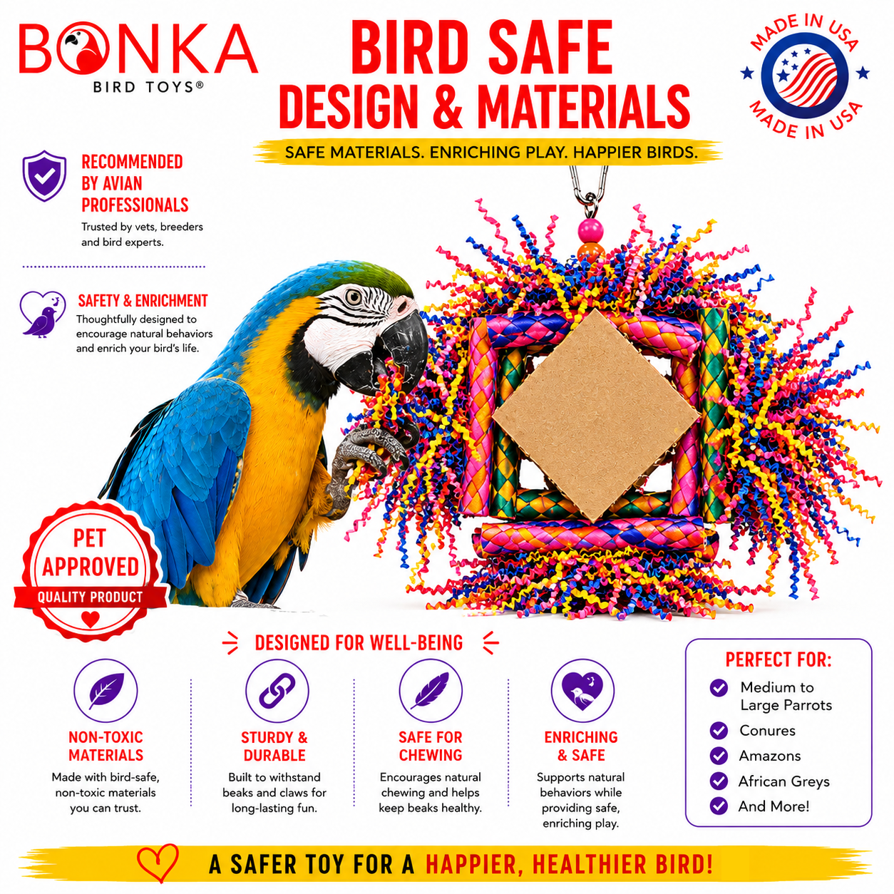 3755 Rainbow Diamond - Bonka Bird Toys