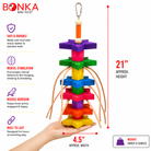 1510 Colored Colored Chunky Star - Bonka Bird Toys