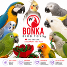 2760 Red Crinkle Gift Box - Bonka Bird Toys