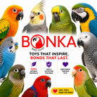 1429 Huge Triple Tuff Pot - Bonka Bird Toys