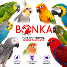3291 Large Duo Paper Puff - Bonka Bird Toys