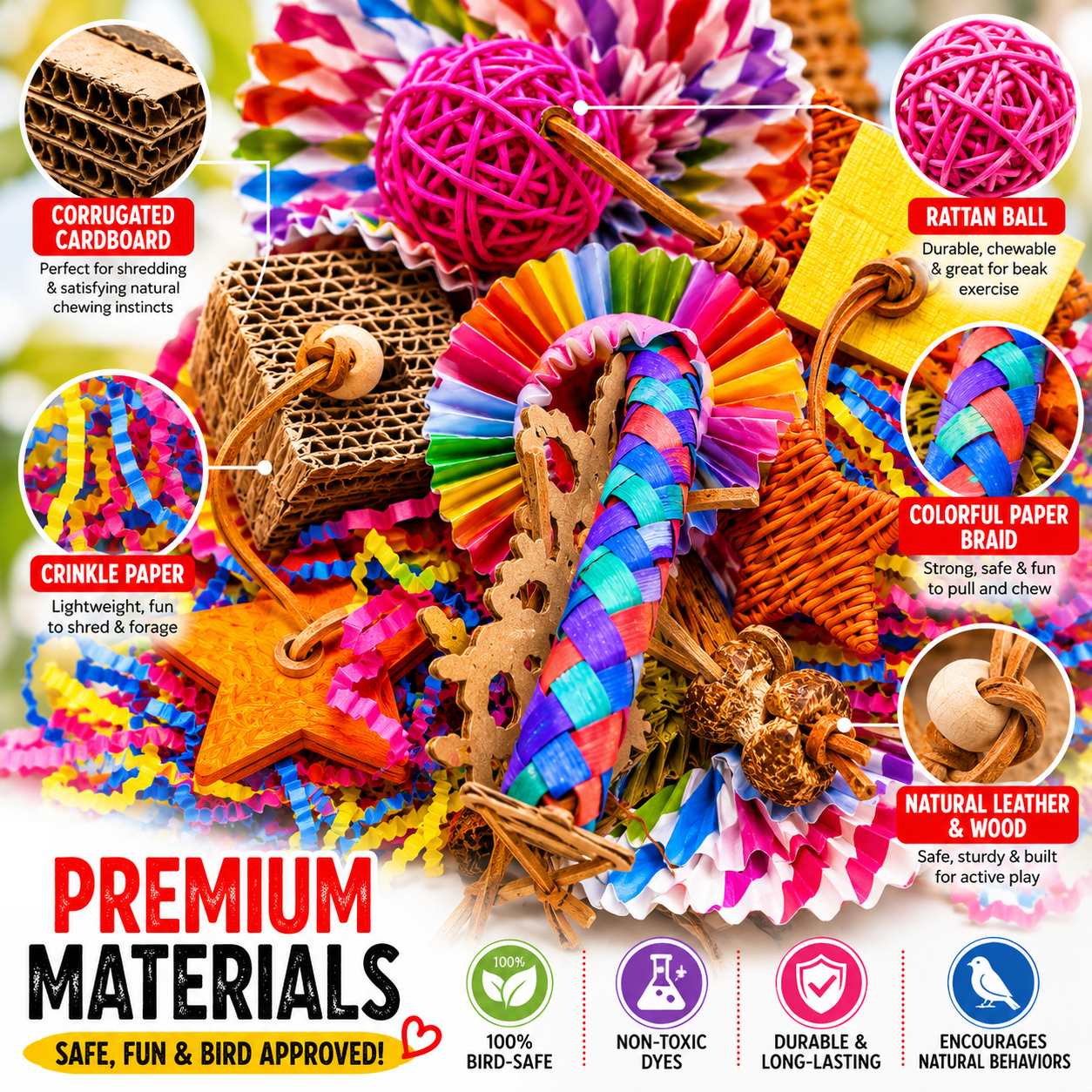 2644 Fiesta Foraging Board - Bonka Bird Toys