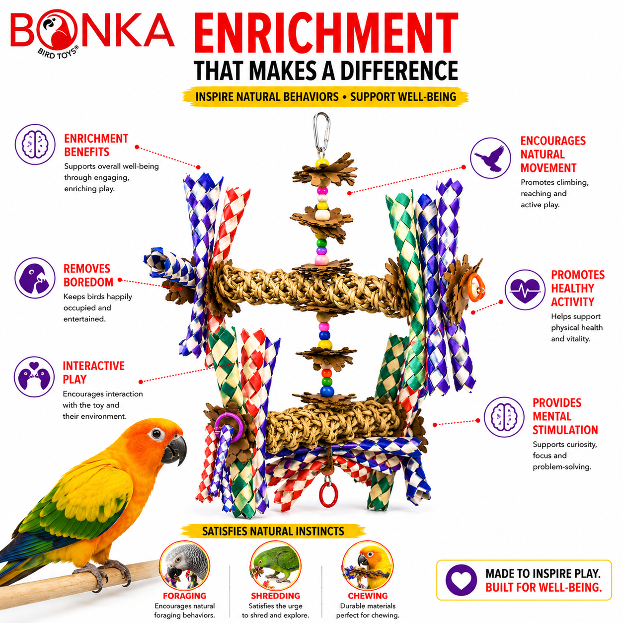 1241 Double Helix - Bonka Bird Toys