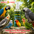 Kings Cages Rainforest Mist Feather Shine Bath Spray For 8oz - Bonka Bird Toys