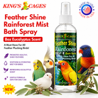 Kings Cages Rainforest Mist Feather Shine Bath Spray For 8oz - Bonka Bird Toys