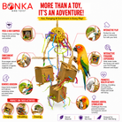 2635 Peekaboo Trio - Bonka Bird Toys