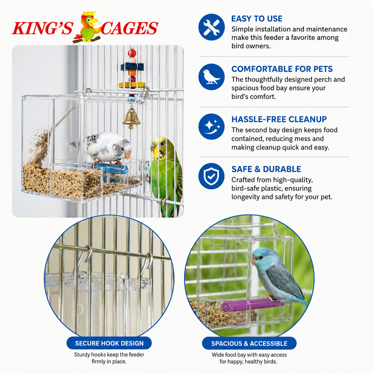 Seed No Mess Bird Feeder - Bonka Bird Toys