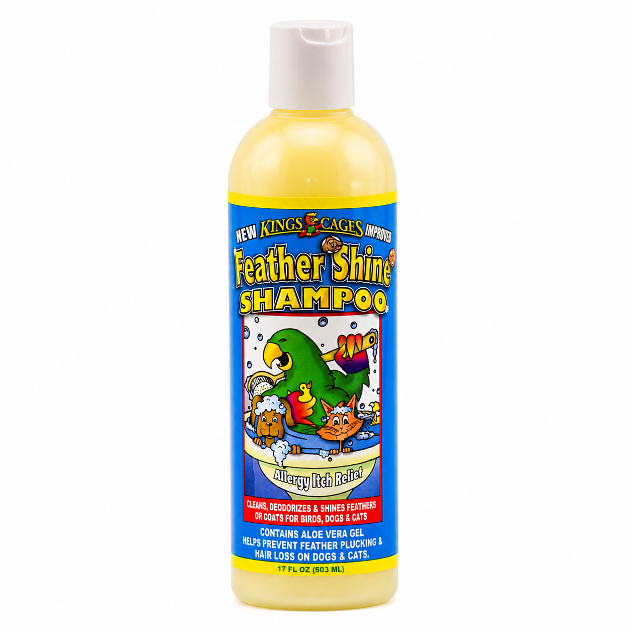 Kings Cages Feather Shine Shampoo 17oz - Bonka Bird Toys