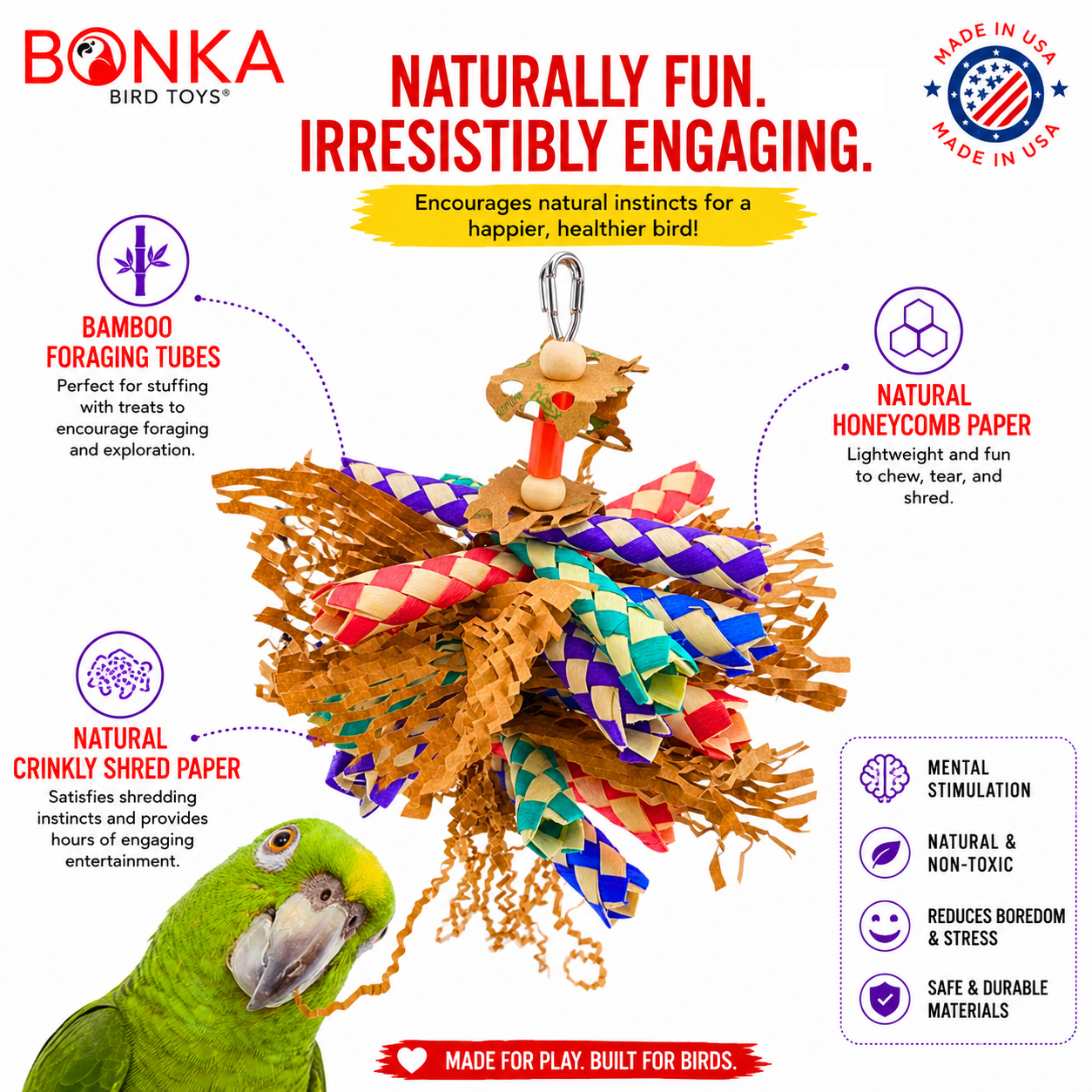 3450 Paper Shred - Bonka Bird Toys