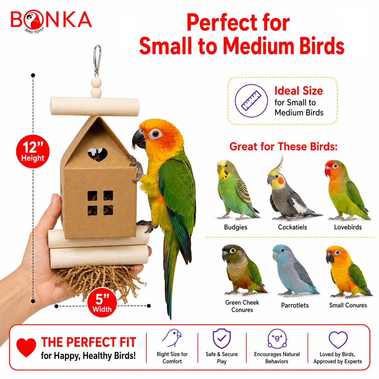 2610 Sola Log Cabin - Bonka Bird Toys