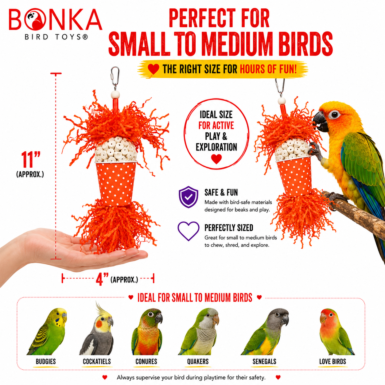 Spotty Sola Foraging Bird Toy - Bonka Bird Toys