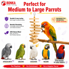1317 Large Natural Slat Chewer - Bonka Bird Toys