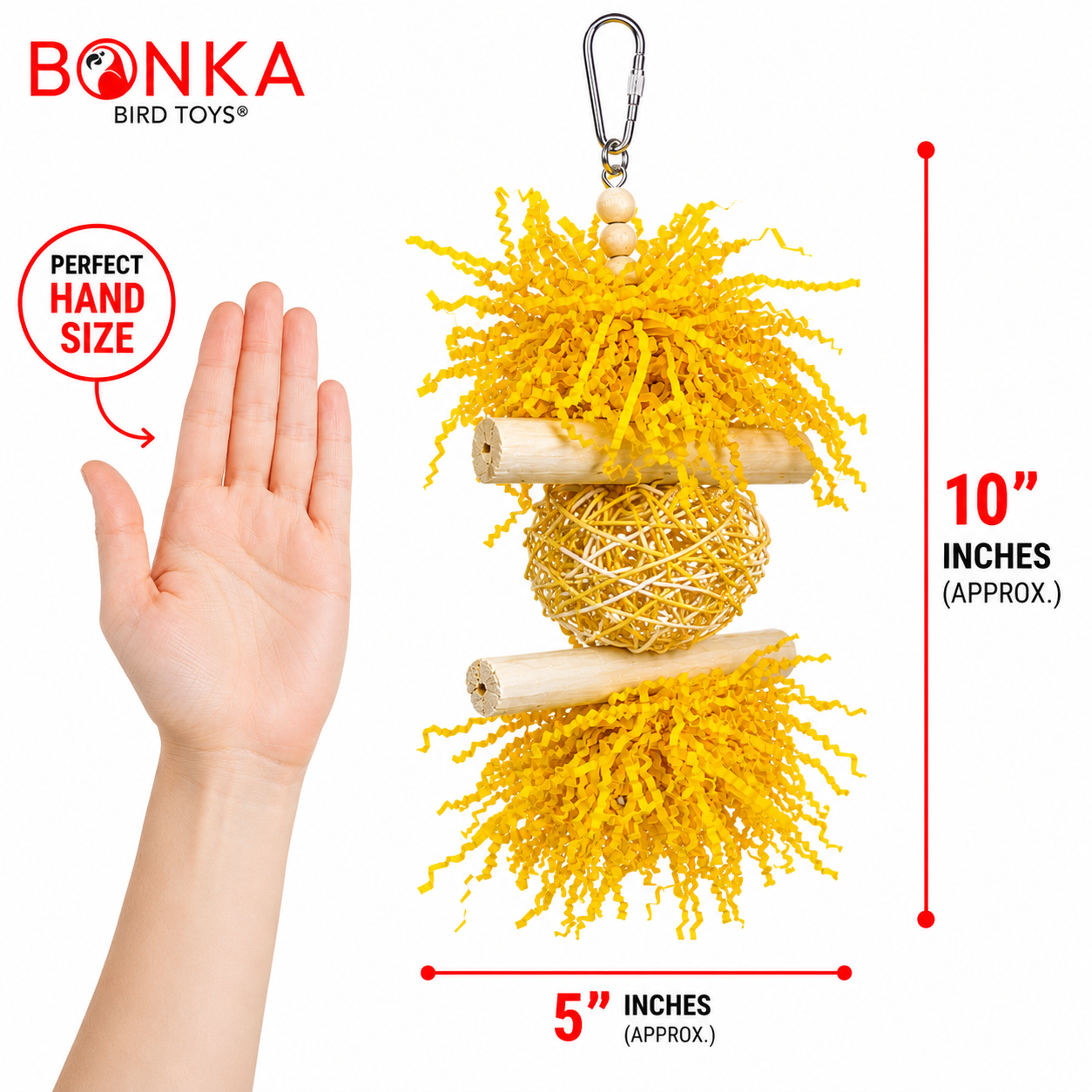 3885 Sola Heart Log - Bonka Bird Toys