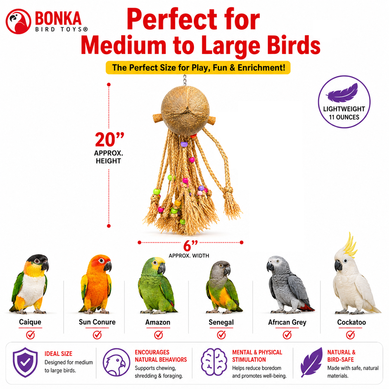 2214 Coco Rasta - Bonka Bird Toys