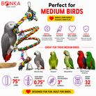 1961 Large Rope Coil Charm Swing - Bonka Bird Toys