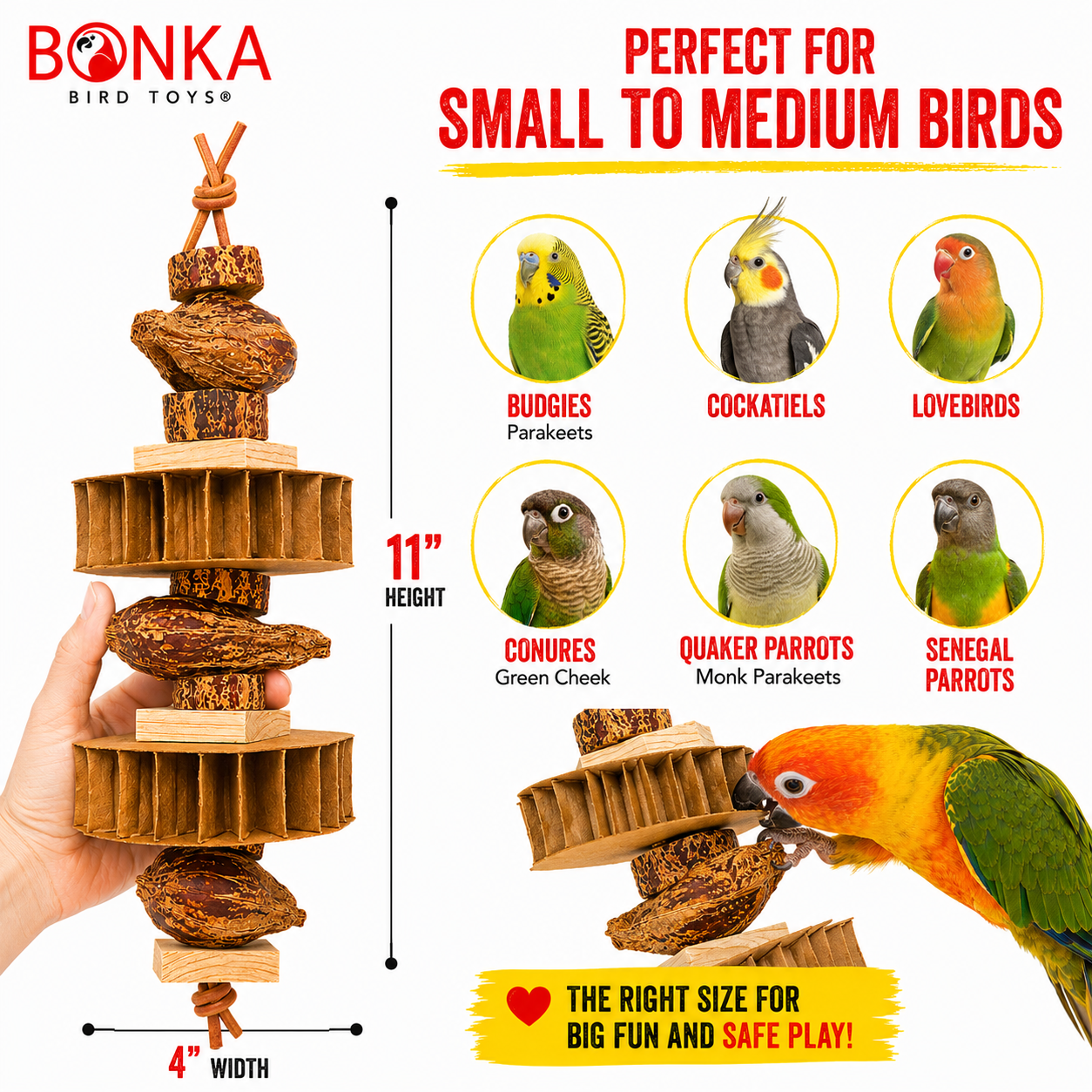 1138 Rustic Ripper - Bonka Bird Toys