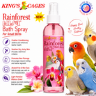 Pink Rainforest Mist Bath Spray for Small Birds 8oz - Bonka Bird Toys