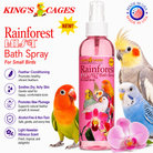 Pink Rainforest Mist Bath Spray for Small Birds 8oz - Bonka Bird Toys