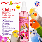 Pink Rainforest Mist Bath Spray for Small Birds 8oz - Bonka Bird Toys