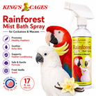 Rainforest Mist White 17oz Bath Spray Cockatoos and Macaws - Bonka Bird Toys