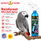 Kings Cages Rainforest Mist 17oz Bath Spray African Greys - Bonka Bird Toys