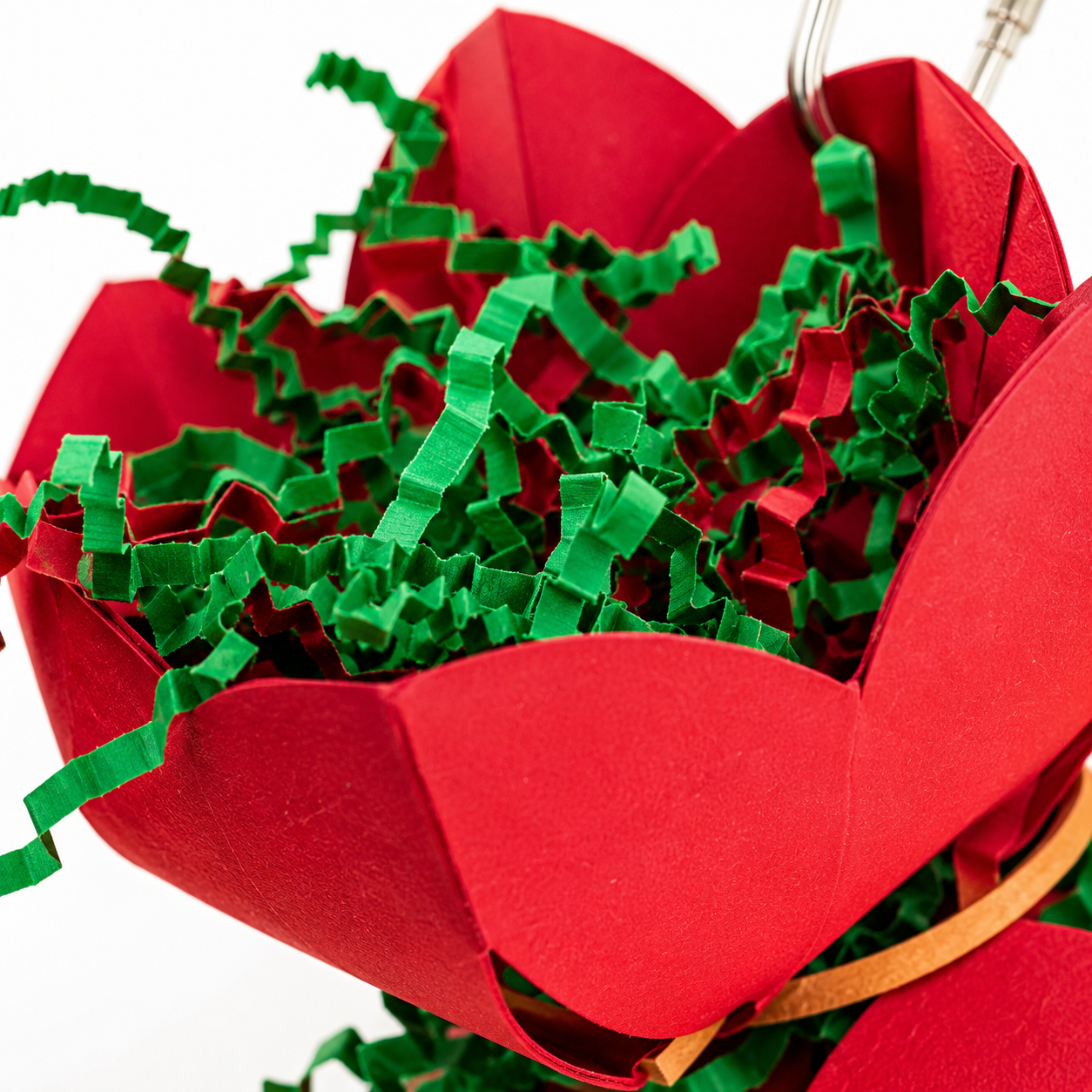 2760 Red Crinkle Gift Box - Bonka Bird Toys