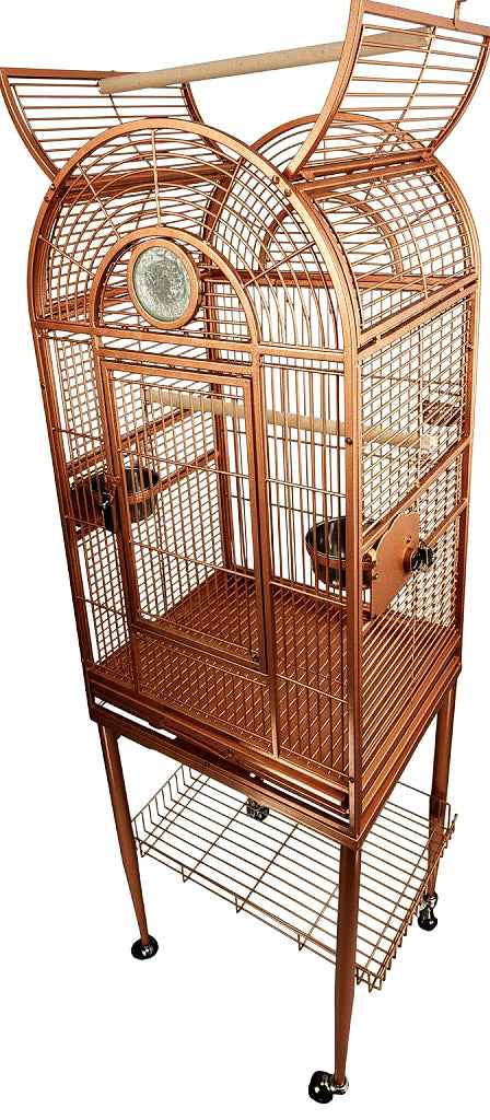 滲音かこい Fantasic cage コンピ Kings Cages Coppertone SLUX 1816 Bird Cage 18X16X57 - Bonka Bird Toys