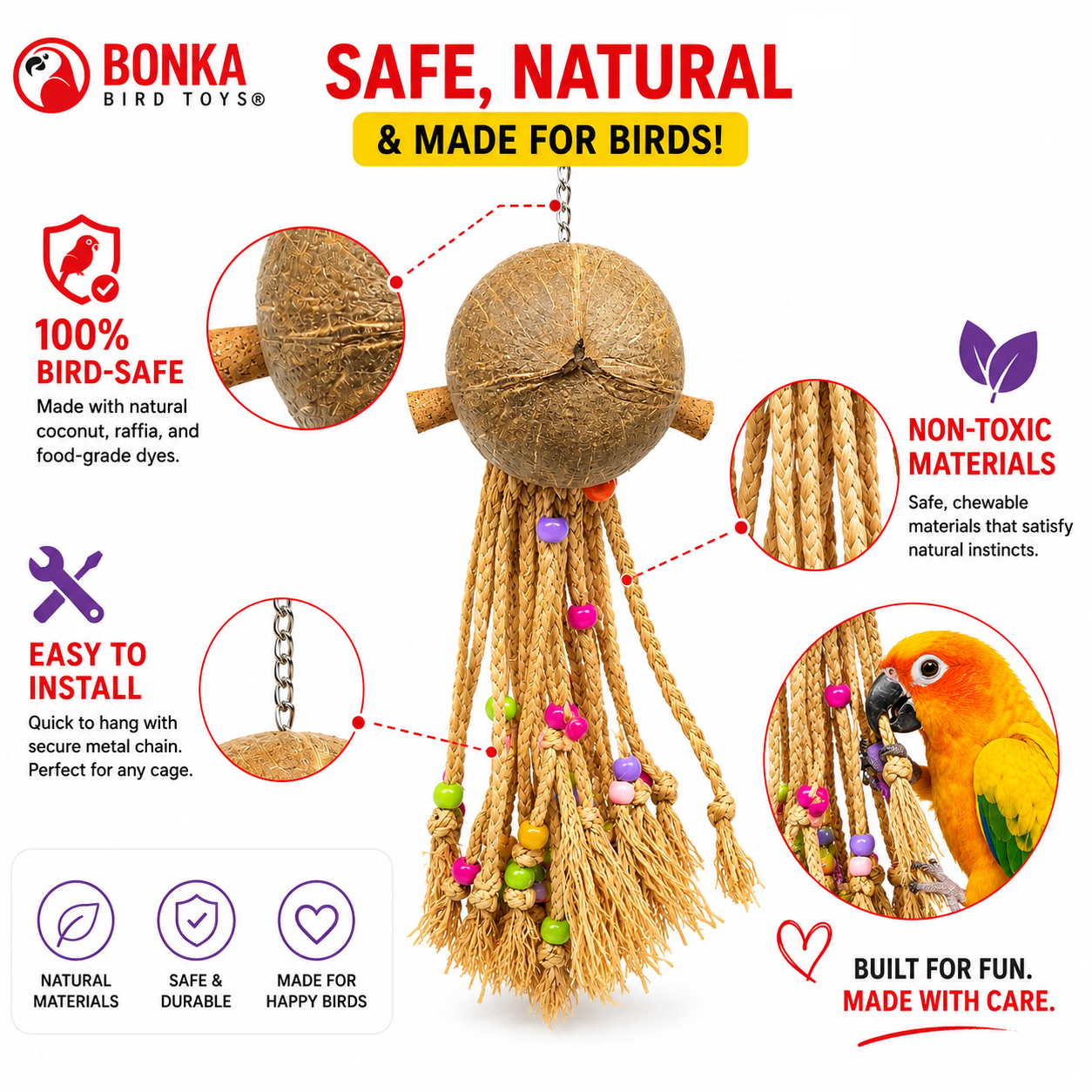 2214 Coco Rasta - Bonka Bird Toys