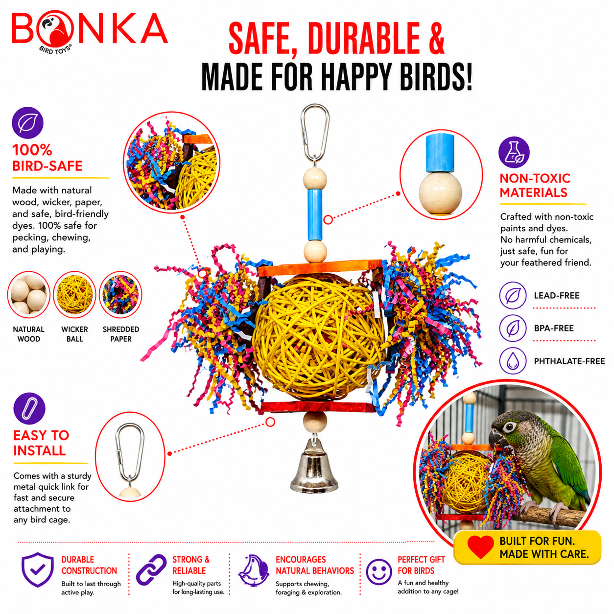 1839 Foraging Star - Bonka Bird Toys