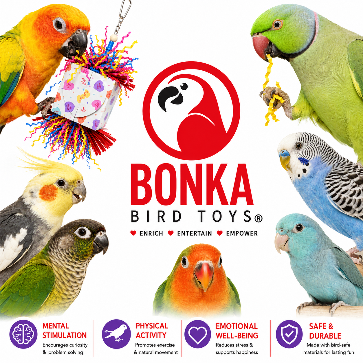 Heart Box - Bonka Bird Toys