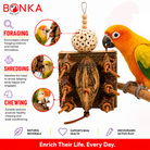 1427 Mahogany Forage Block - Bonka Bird Toys