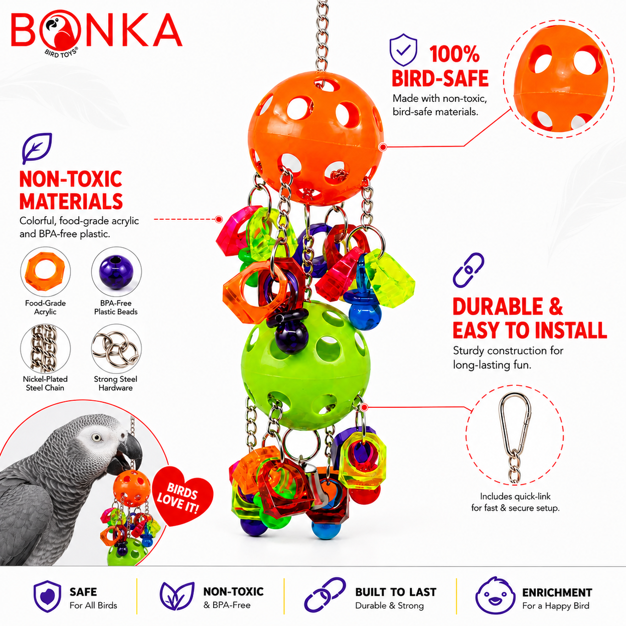 3759 Duo Paci Pull - Bonka Bird Toys