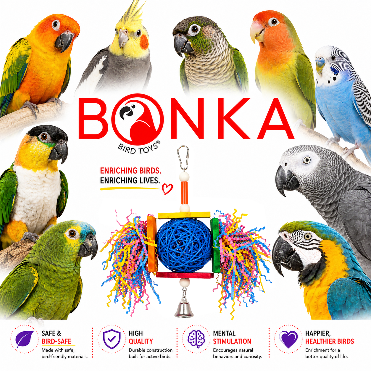 1839 Foraging Star - Bonka Bird Toys