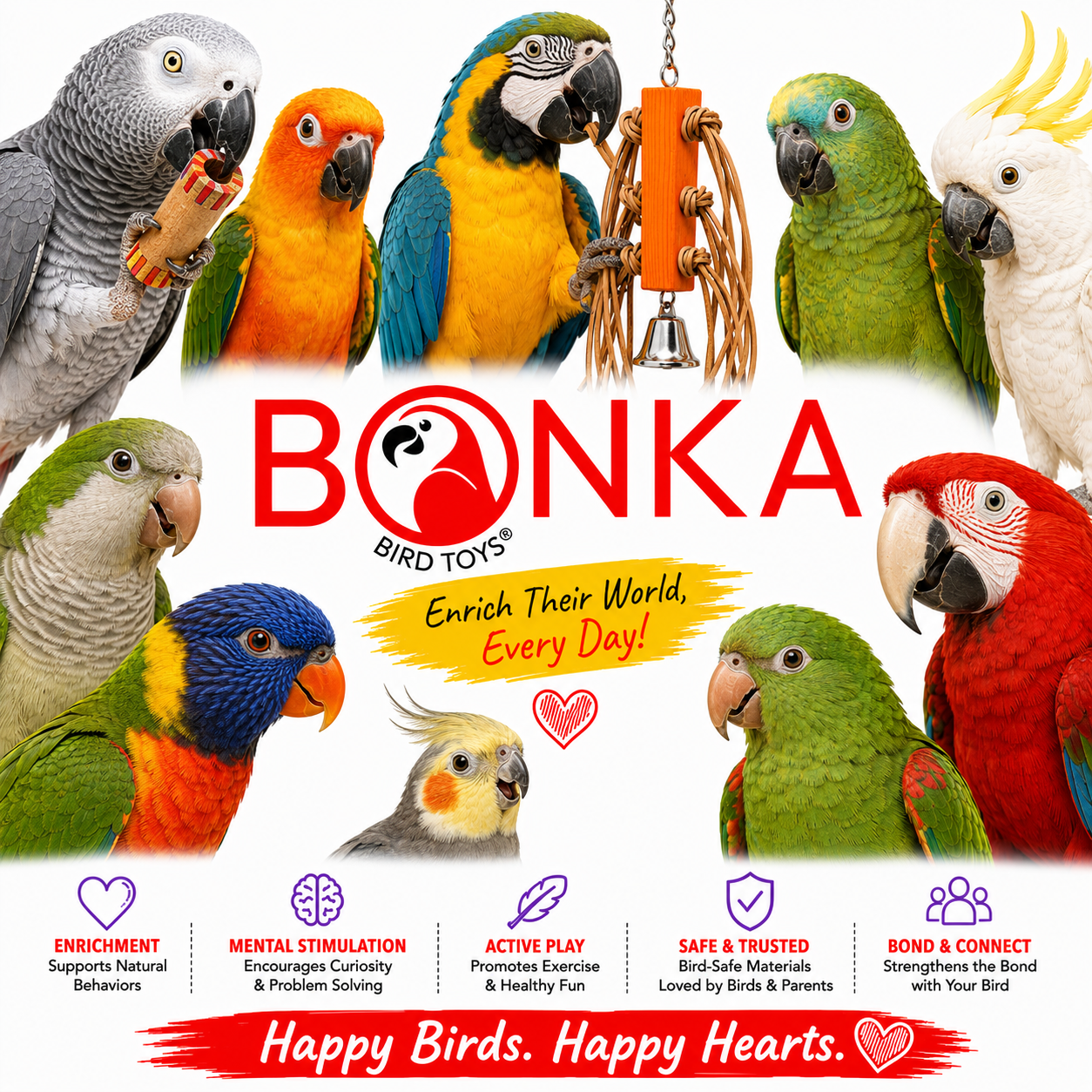 2581 Leather Tassel - Bonka Bird Toys