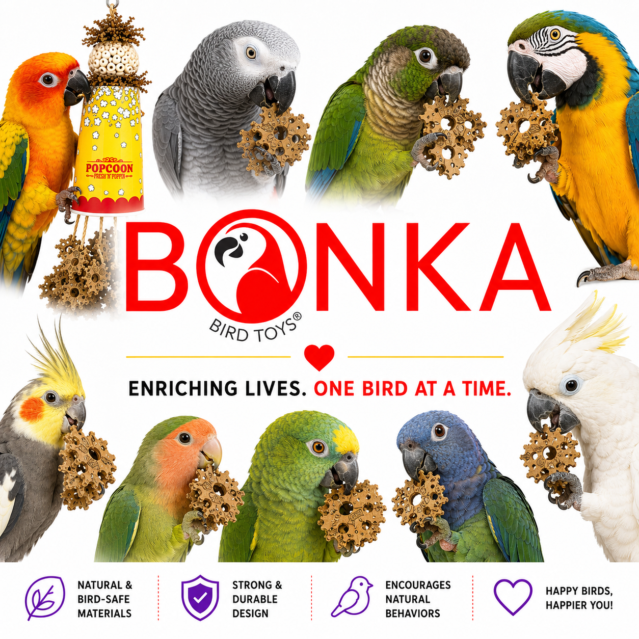 2322 Popcorn Crumble - Bonka Bird Toys