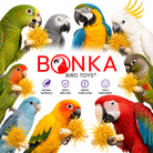 3885 Sola Heart Log - Bonka Bird Toys
