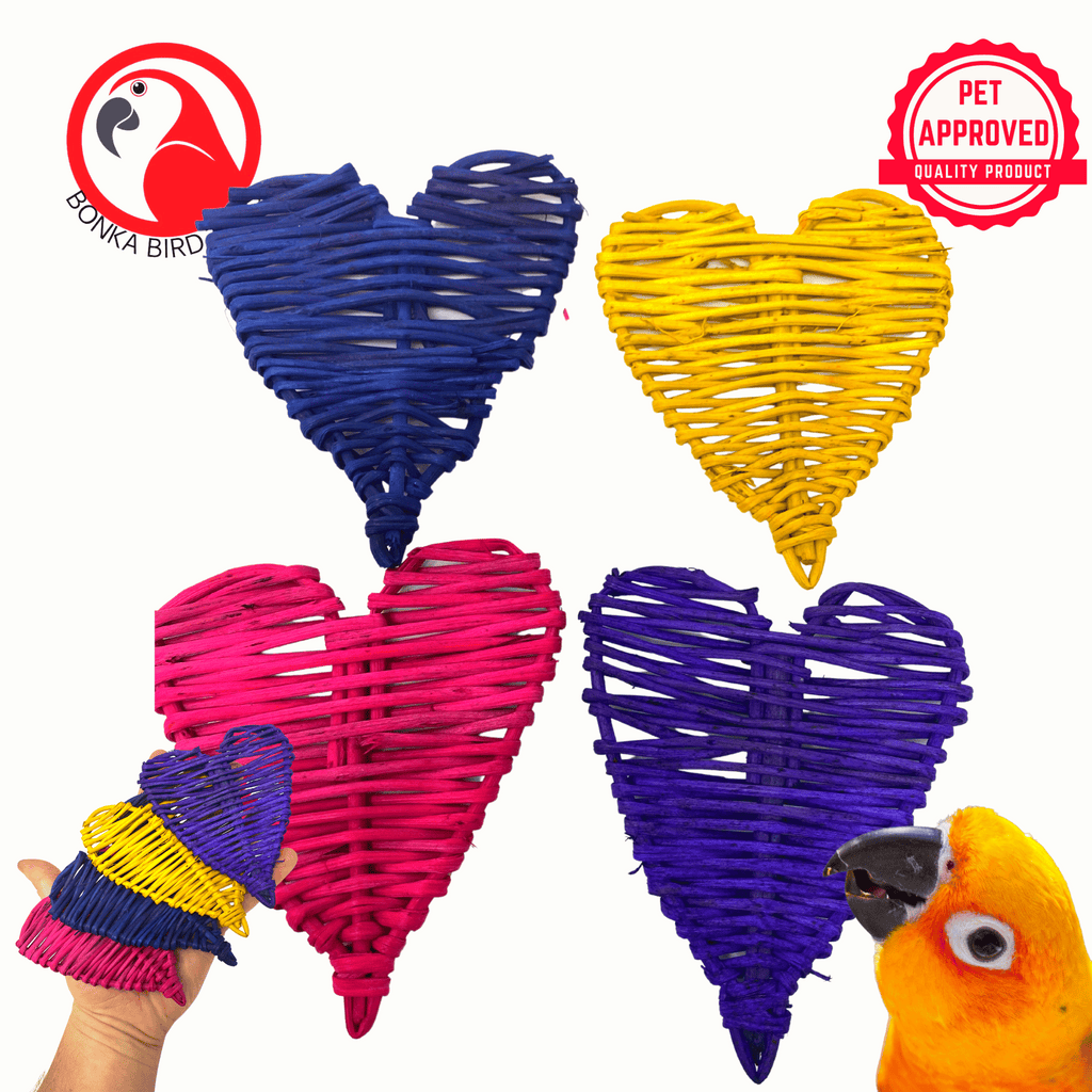 Pk4 Huge Vine Hearts - Bonka Bird Toys