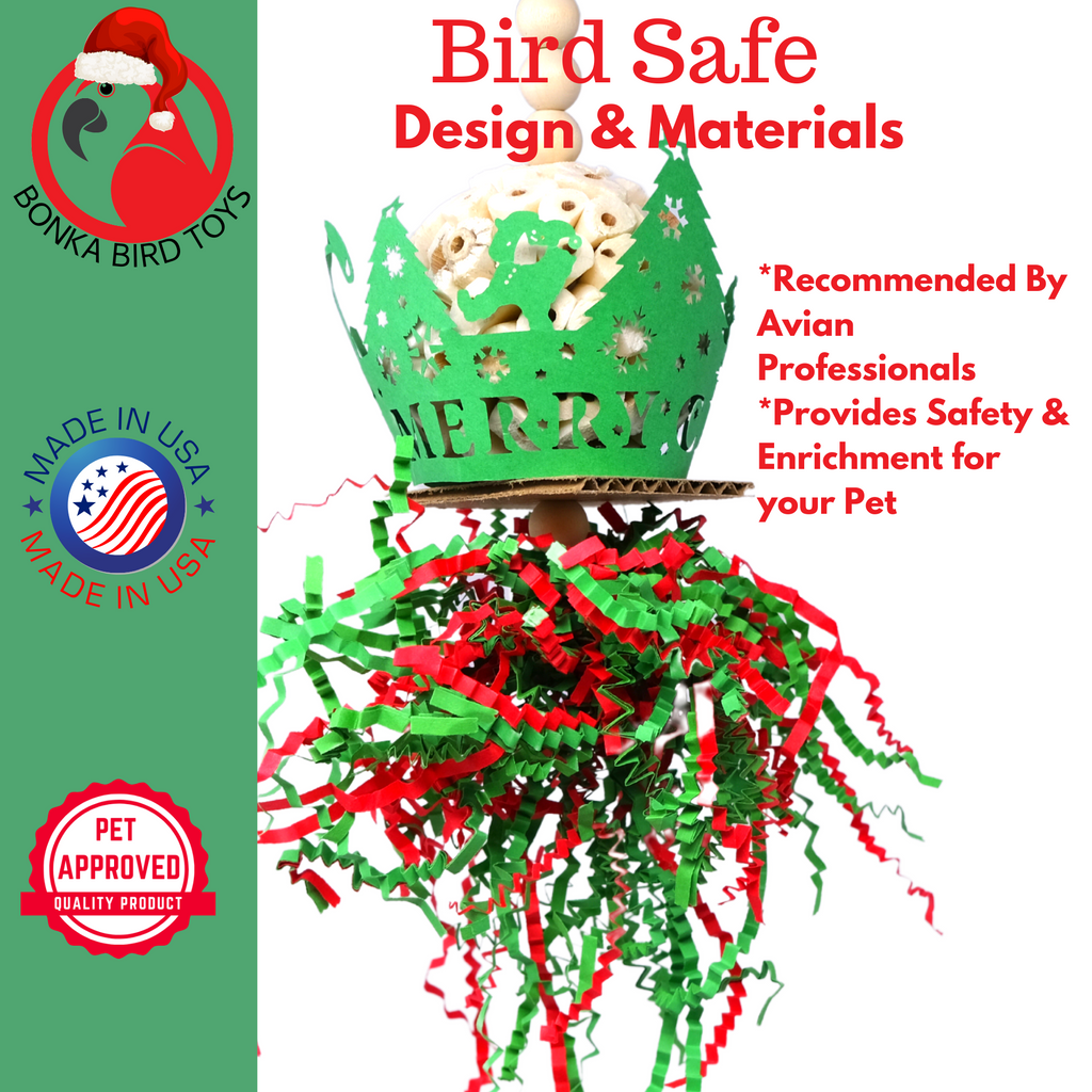 Merry Christmas Crown - Bonka Bird Toys