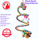 1960 Medium Rope Coil Charm Swing - Bonka Bird Toys