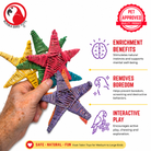 1287 Pk6 Large Color Vine Stars - Bonka Bird Toys