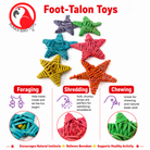 2783 Pk6 Small Color Vine Stars - Bonka Bird Toys