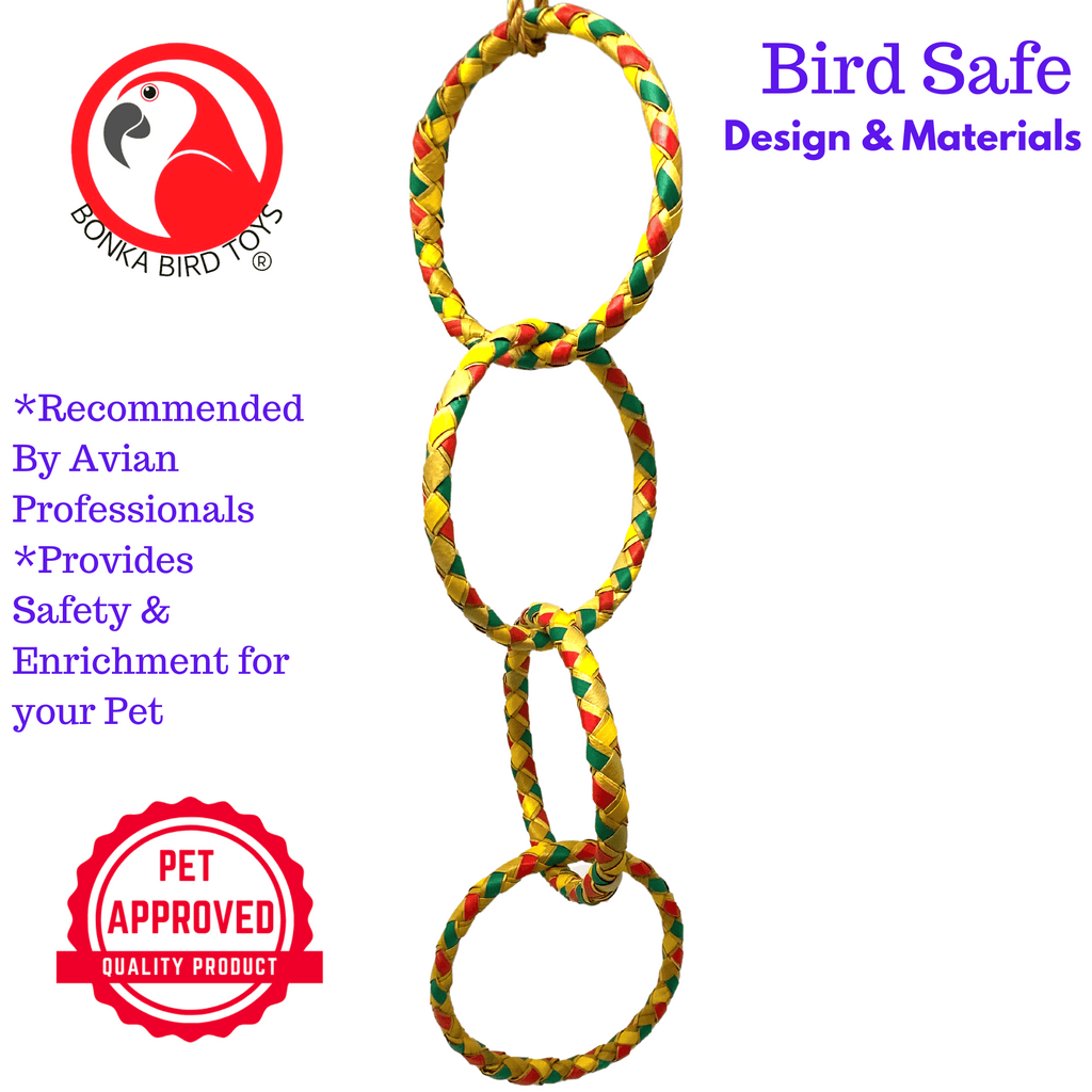 03147 Large Four Ring Chain - Bonka Bird Toys